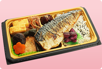 大きな焼き鯖弁当